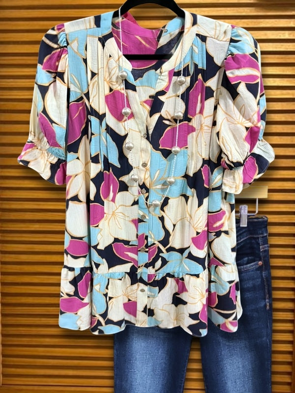 Tropical Bloom Blouse