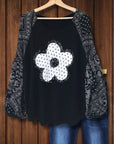 Midnight Bloom Sleeve Top
