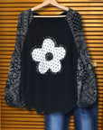 Midnight Bloom Sleeve Top