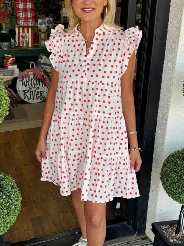 Cherry Pop Ruffle Dress