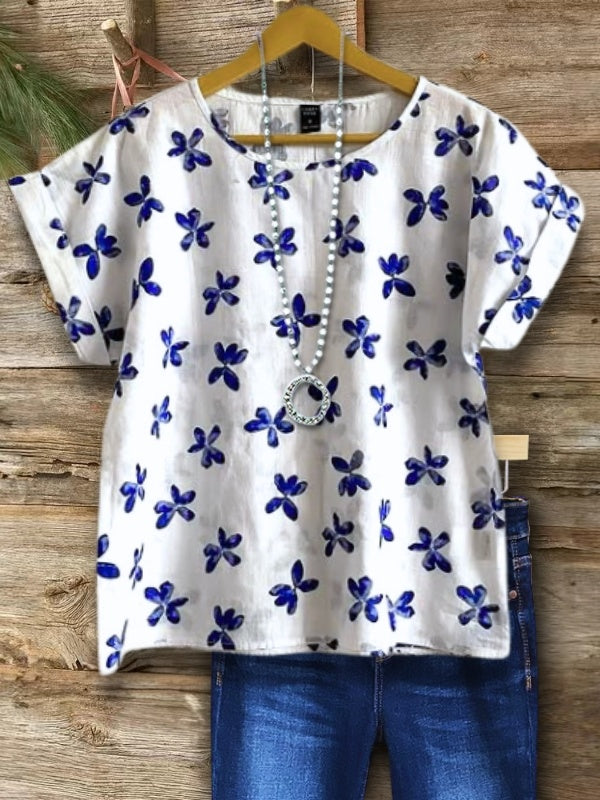 Indigo Petal Pop Tee