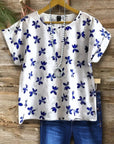 Indigo Petal Pop Tee