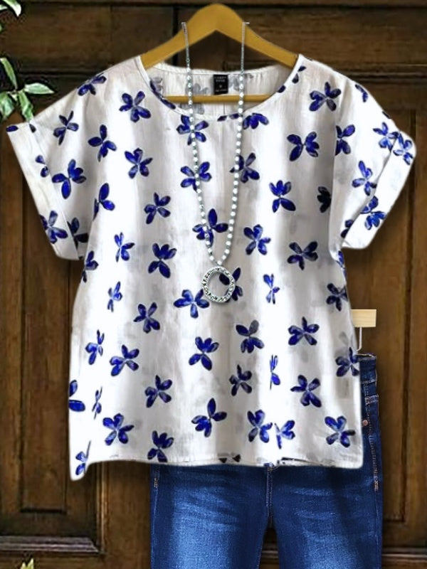 Indigo Petal Pop Tee