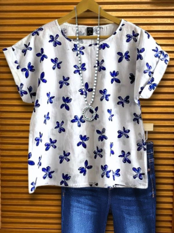 Indigo Petal Pop Tee