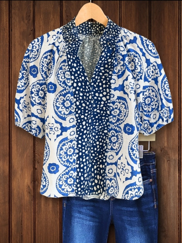 Boho Tile Mix Top