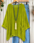 Velvet Oversized Drape Tunic