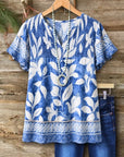 Cable Yoke Floral Flutter Sleeve Dress