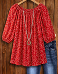 Scarlet Starlight Peasant Blouse
