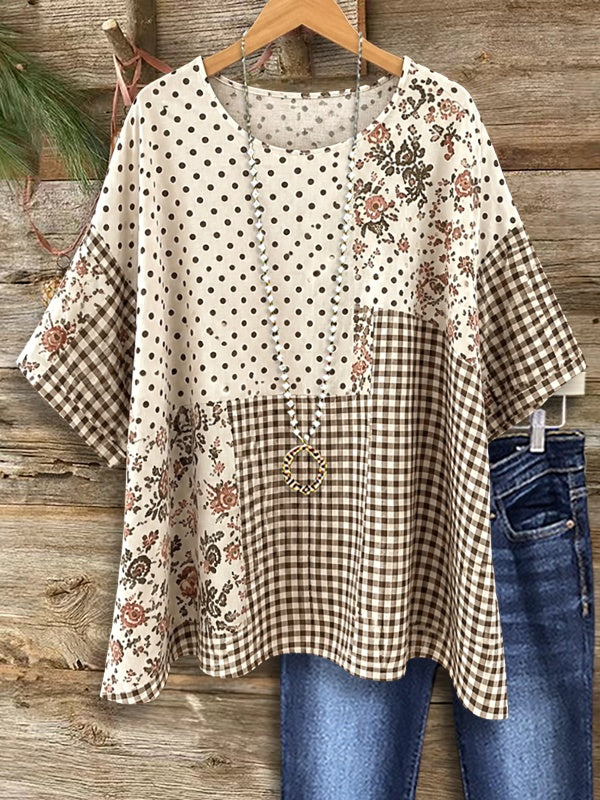 Country Patchwork Charm Tee