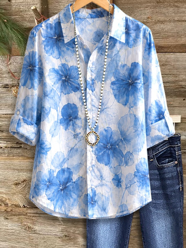 Blue Blossom Breeze Shirt
