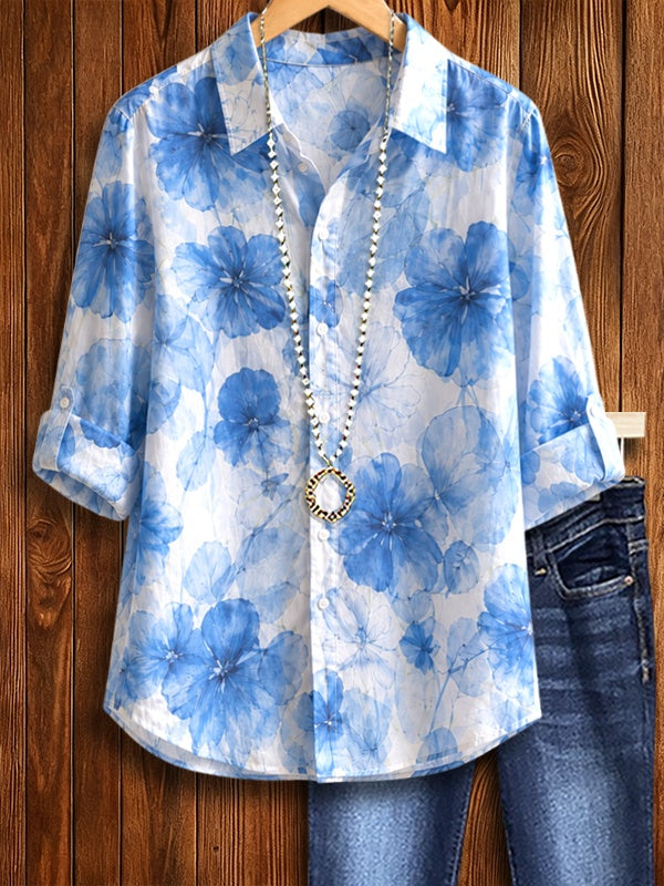 Blue Blossom Breeze Shirt