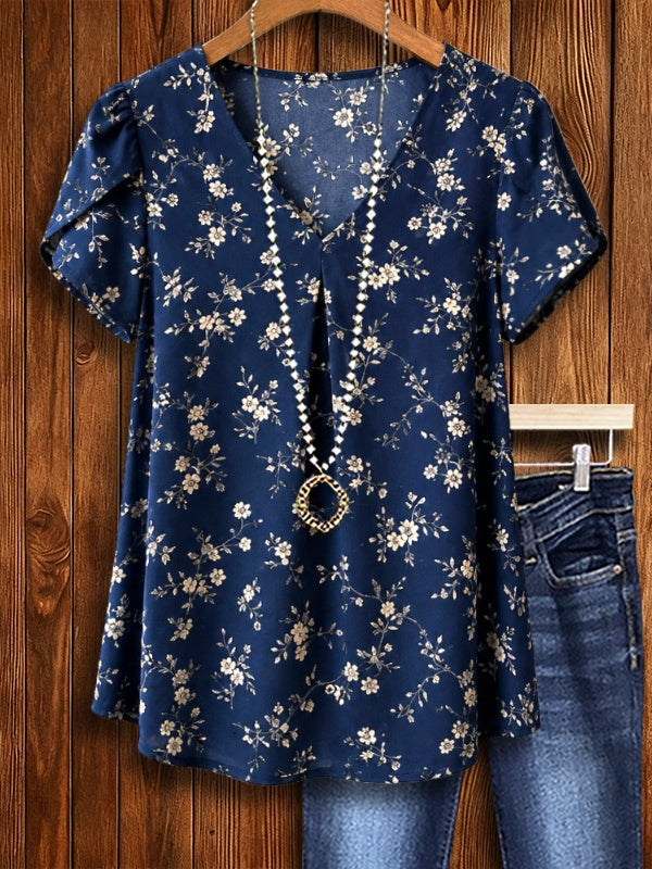 Midnight Meadow V-Neck Top