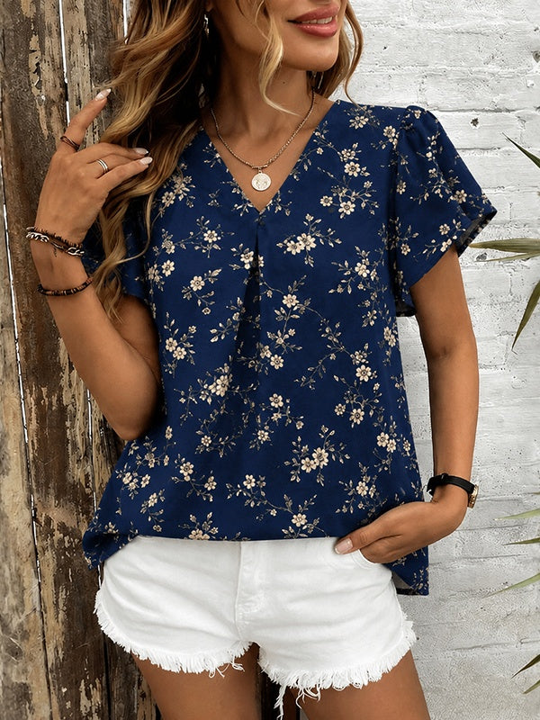 Midnight Meadow V-Neck Top