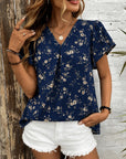 Midnight Meadow V-Neck Top