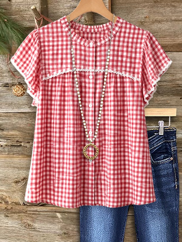 Maple Picnic Lace Blouse