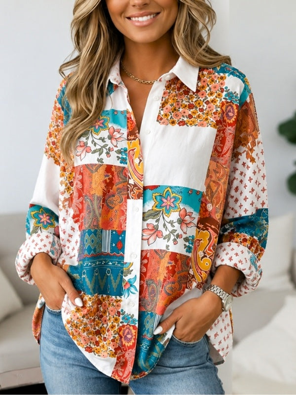 Eclectic Patchwork Print Tunic