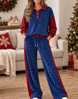 Leopard Velvet Patchwork Lounge Set