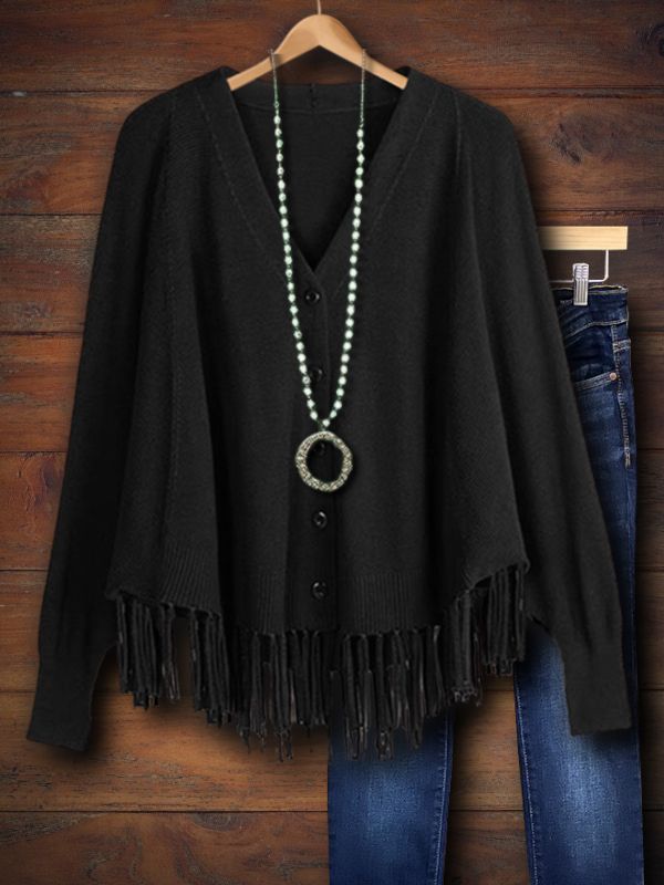 Fringe Hem Cardigan