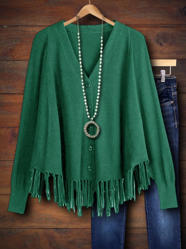 Fringe Hem Cardigan