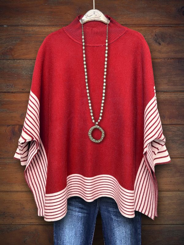 SassyGrace Exclusive Striped Knit Sweater