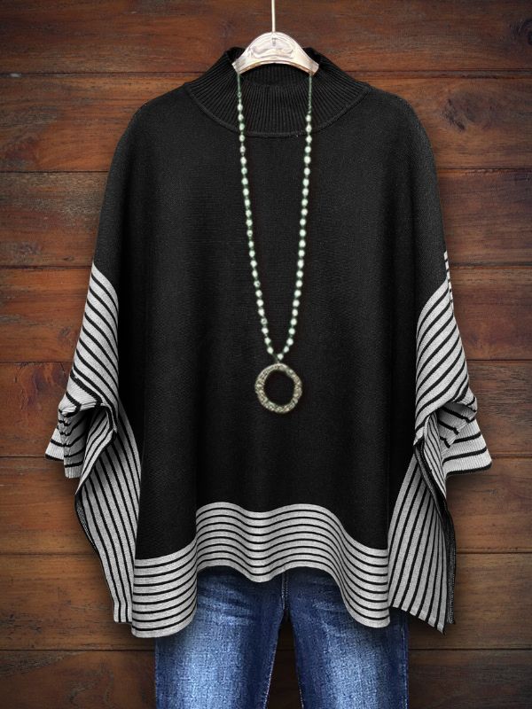 SassyGrace Exclusive Striped Knit Sweater