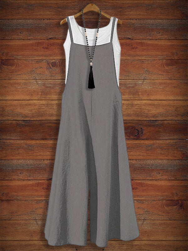 Relaxed Wide Leg Overall