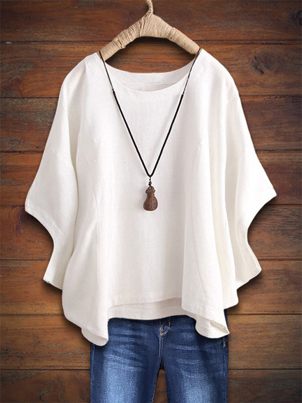 Relaxed Crew Neck Top