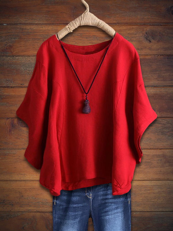 Relaxed Crew Neck Top