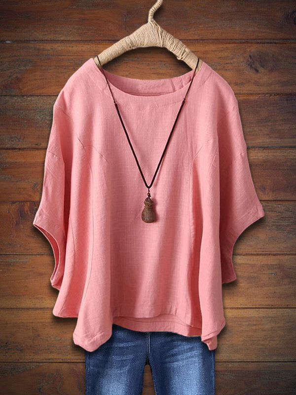 Relaxed Crew Neck Top