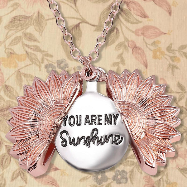 Street Style Sunflower Letter Necklace