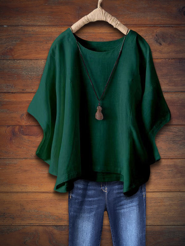 Relaxed Crew Neck Top