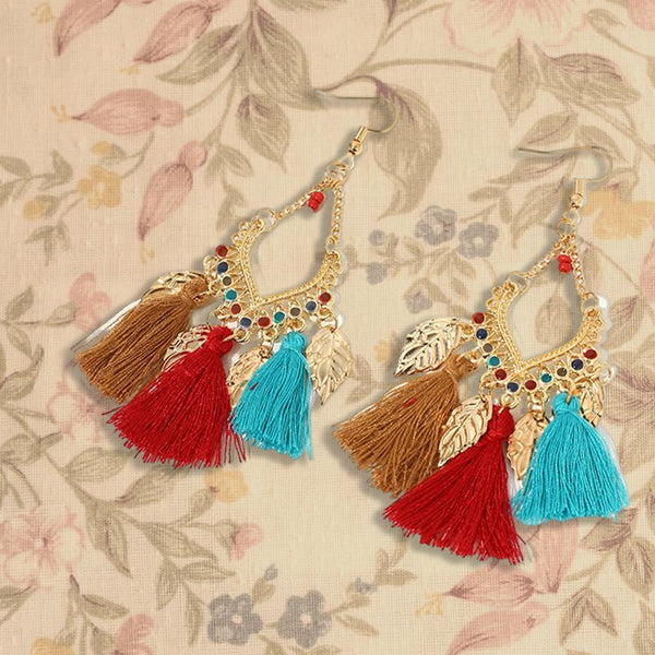 Vintage Ethnic Long Tassel Earrings
