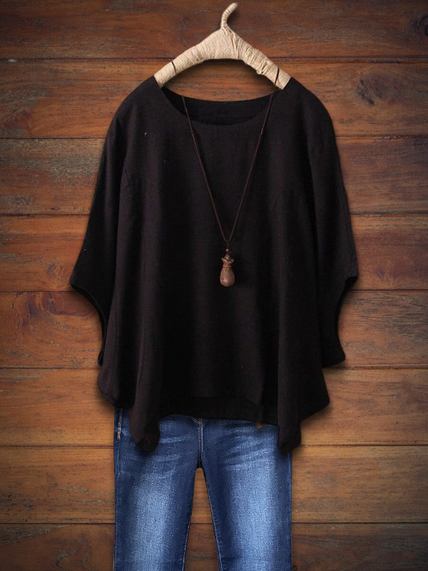 Relaxed Crew Neck Top